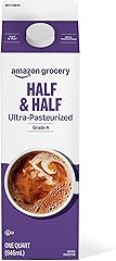 Amazon Grocery, Half & Half, Ultra Pasteurized, 32 Fl Oz
