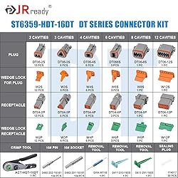 JRready ST6359 Deutsch Connector Kit, 2 3 4 6 8 12