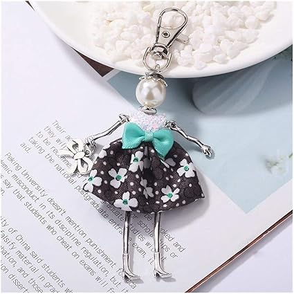 Amazon Co Jp Xhyrb ブランド人形の赤ちゃん手作りかわいい黒キーホルダー のために女性の車のペンダントホットガール文のファッションジュエリーホットバッグキーホルダー キーホルダー Color 24 613 ホーム キッチン