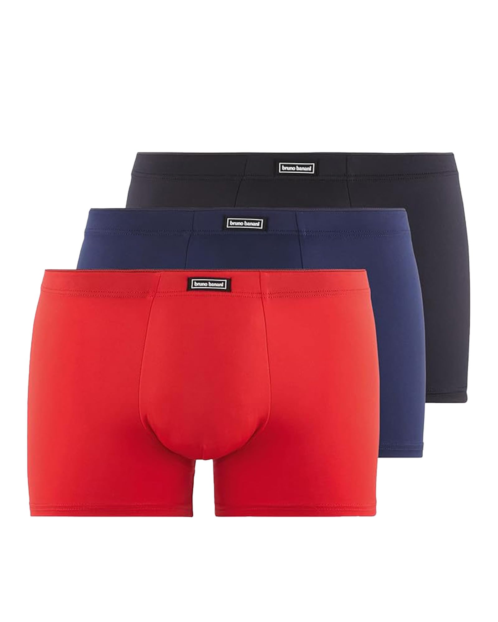 bruno banani Shorts Soft Micro - 3er Set - Herren Boxershorts eng anliegend ohne störende Nähte - Normale Bundhöhe - Atmungsaktiv