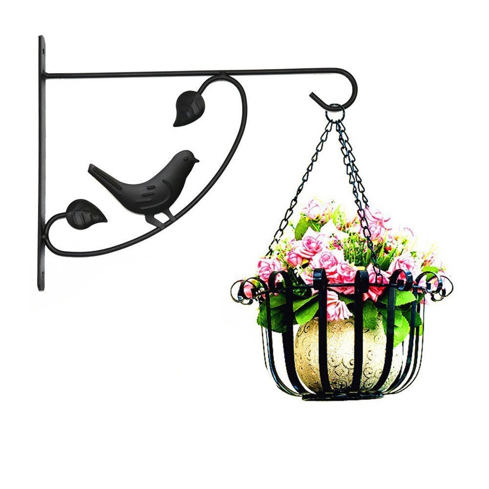 Hanging Plants Bracket Wall Planter Hook Flower Pot Bird Feeder
