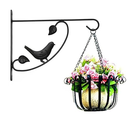 Hanging Plants Bracket Wall Planter Hook Flower Pot Bird Feeder