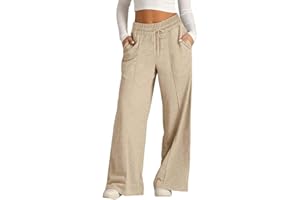 Oversized Wide Leg Sweatpants Girls Elastic Waist Baggy Wide Leg Straight Sweatpants Drawstring Joggers Track Pants
