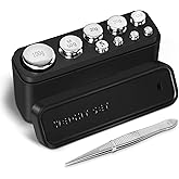 Fuzion Calibration Weights 210g, M1 Class 9 PCS Stainless Steel Scale Calibration Weight Kit, 1g 2g 5g 10g 20g 50g 100g Calib