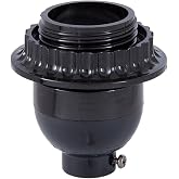B&amp;P Lamp&reg; Short Keyless Phenolic Socket, Med. Base, has Threaded Shell with Ring