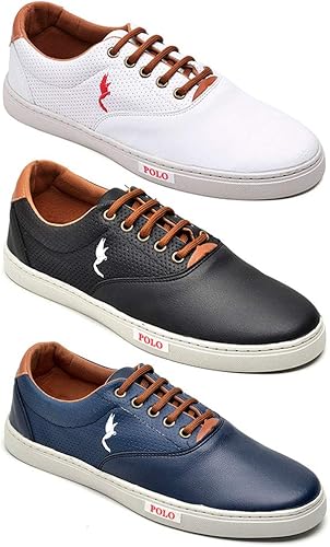 sapatênis polo blu casual masculino