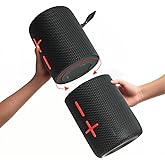 CYBORIS 2 in 1 Portable Splittable 40W Dual Bluetooth Speaker, Waterproof Split Wireless Speaker V5.3 with Deep Bass Loud Stereo Sound, 24H Playtime, True Wireless Pairing for Home, Outdoor or Travel