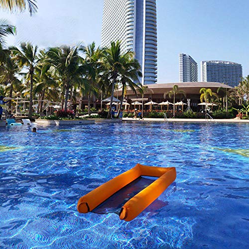 FOONEE Inflatable Pool Floats for Adults & Kids, Portable Pool Raft Water Hammock No Leak Ripstop Fabric Float Lounger, Fast Inflated No Pump Needed, Water Lounge with Storage Bag