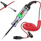 Test Light 3-48V Automotive Digital Fuse Tester &ndash; Automotive Voltage Tester with LED Display, Piercing Probe, Electrical Voltage Test Pen for Car, Truck, RV, Boat Circuit Testing 6V 12V 24V