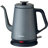 DmofwHi Gooseneck Electric Kettle(1.0L),1000W Electric Tea Kettle of 304 Stainless Steel,Auto Shut off,Water Kettle for Coffee and Tea-Grey