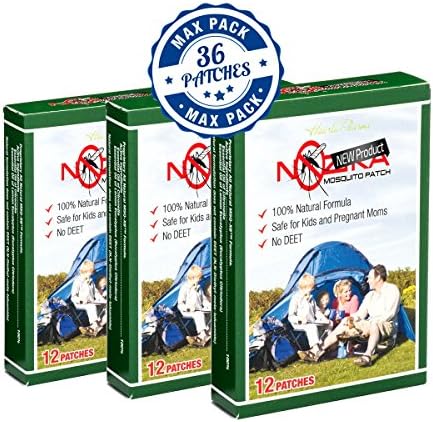 Mosquitoes Repellant Patch – All Natural Mosquito Repellant Indoor– DEET Free - Safe for Kids, Adults, and Pregnant Mothers - Safe on Skin - Made with 100% Pure Essential Oils (set of 3)