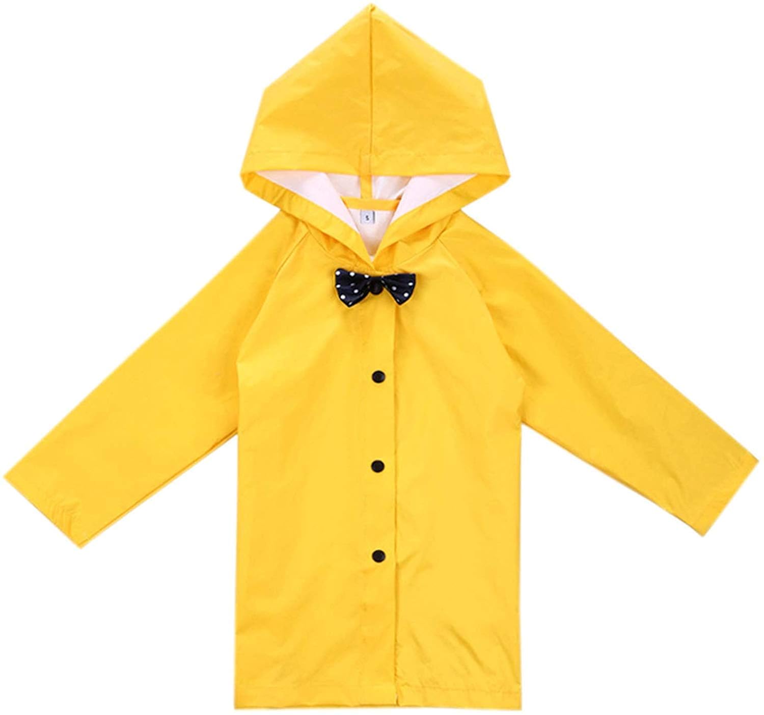 Yellow Raincoat for Girls Toddler Kids Rain Poncho Hooded