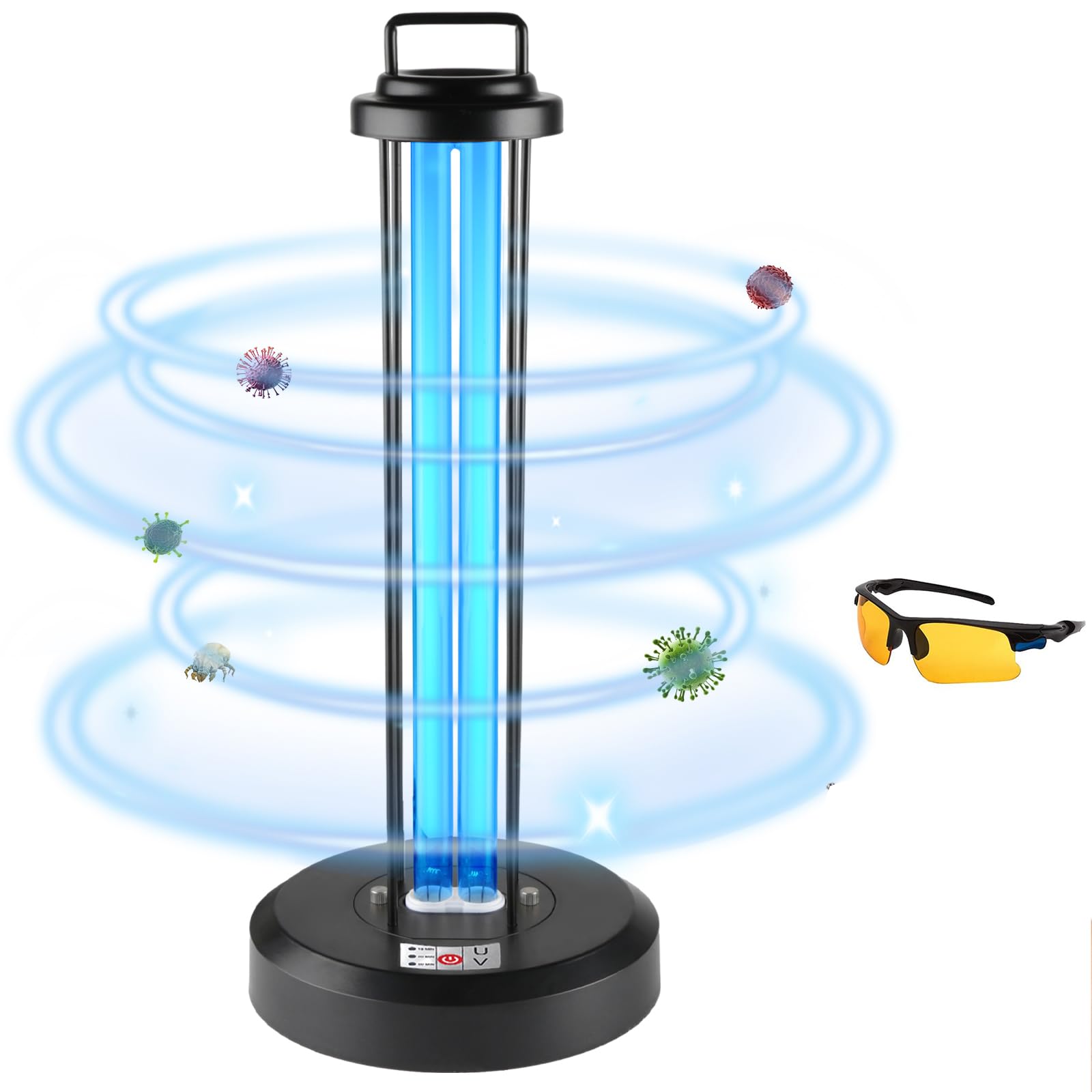 Photo 1 of coospider-repta 60W UV Sanitizer Light, Ultraviolet Light 110V, 99.99% UVC Ozone Free UV Lamp for Home, Office, Hotel, School