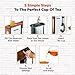 Gourmia GTC8000W Electric Coffee & Tea Brewing System - Loose Leaf Tea Infuser Machine - Automatic Brew Settings - Stainless Steel Mesh Filter - 4 Cup / 32 oz Glass Carafe - 1000W - Brown