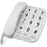 Big Button Phone for Wall or Desk with Speaker and Memory