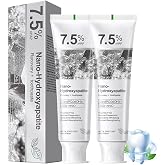 2-Pack 7.5% Hydroxyapatite Toothpaste, Fluoride-Free for Sensitive Teeth &ndash; Enamel Protection &amp; Sensitivity Relief &amp; Deep Clean, Gentle Mint Fresh Breath