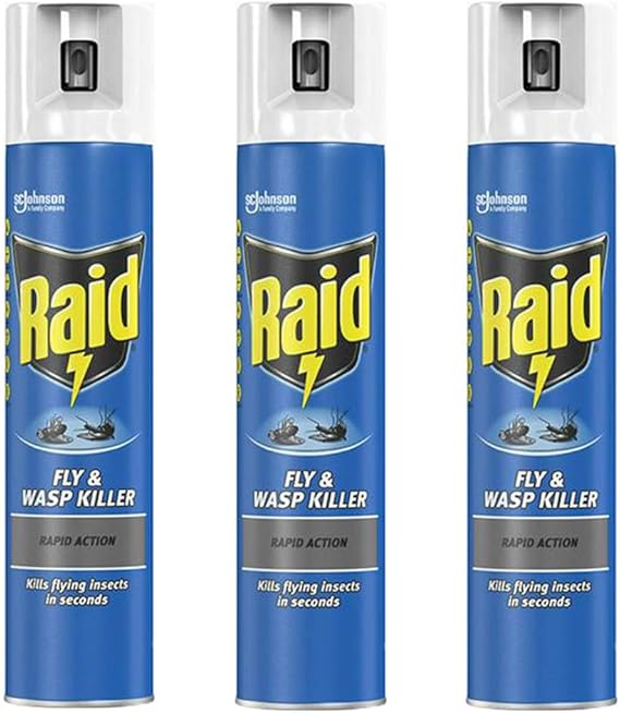 3 x 300ml Fly & Wasp Killer Spray Pest Control Indoors Outdoors Amazon.co.uk Grocery