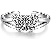Sariel 925 Sterling Silver Toe Rings for Women Boho Adjustable Mid Finger Rings Summer Vacation Ocean Beach