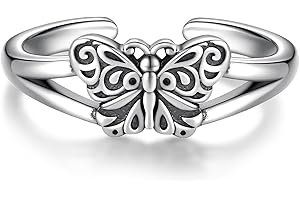 SARIEL 925 Sterling Silver Toe Rings for Women Boho Adjustable Mid Finger Rings Summer Vacation Ocean Beach