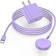 Cabepow for Apple Watch Charger USB C 5W Fast Magnetic iWatch Charging Cable 3FT with 20W USB C Wall Charger Block for Apple Watch Ultra 2/Ultra/SE/Series 10/Series 9/Series 8/7/6/5/4/3/2/1-Purple