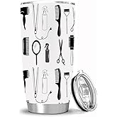 NVJUI JUFOPL Hairstylist 20 Oz Tumbler Cup with Lid - Funny Gifts for Hairdresser - Hairstylist Gifts for Men Women - Insulated Travel Coffee Mug