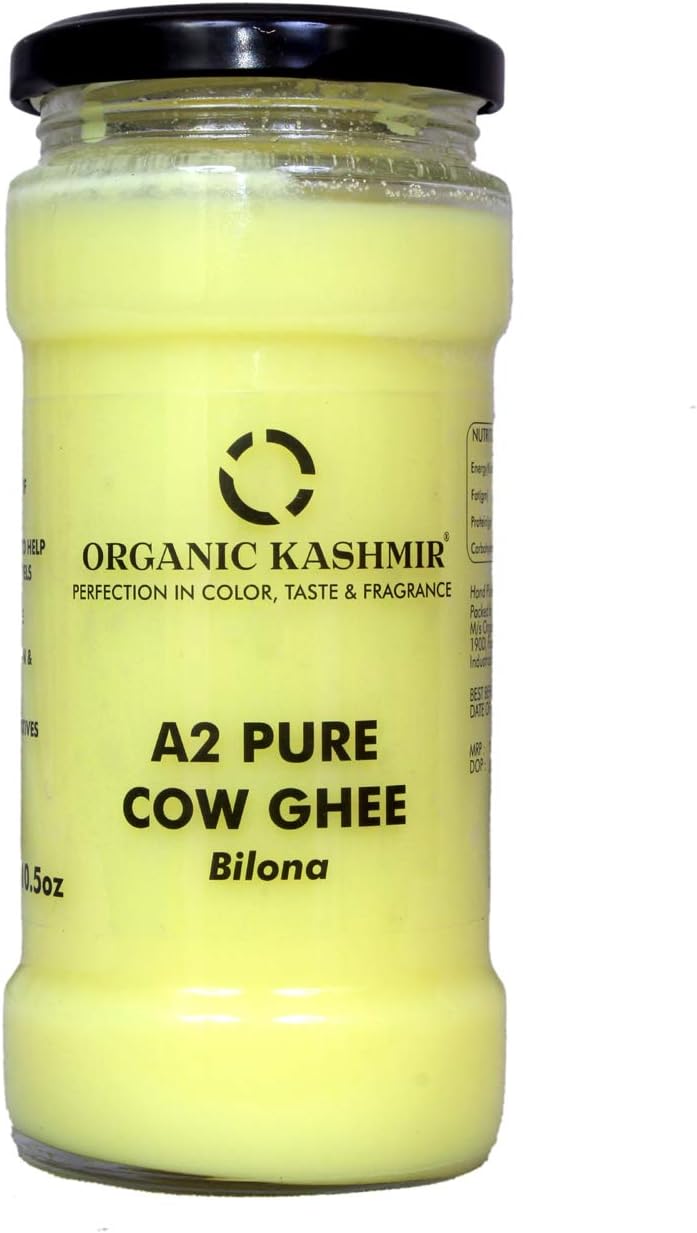 Organic A2 Pure Cow Ghee Bilona 300 Gm (10.58 OZ)