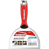 Goldblatt 6" Putty Knife, Stainless Steel Scraping Paint, Putty Knife Scraper with Hammer End, Soft Grip, Perfect for Drywall Repairing and Finishing