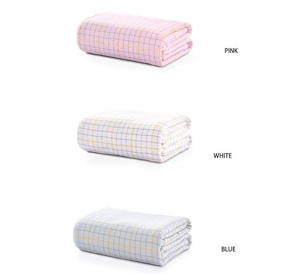 LHFJ Sommer Bettdecke 150 * 210 cm 100% Baumwolle Sommer Decke Atmungsaktive Sommer Quilt Frottierdecke (Farbe Blau, Rosa, We
