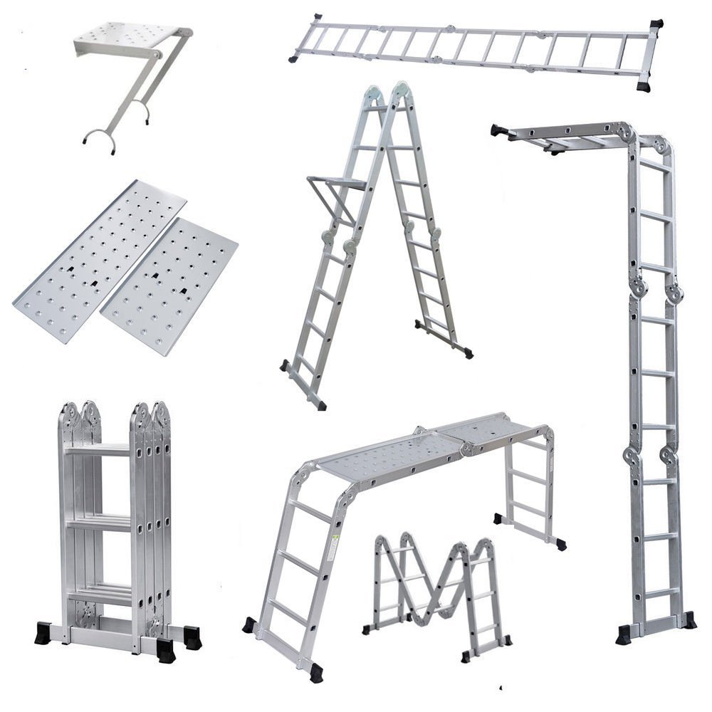 Best Step Platform Multi Purpose Aluminum Folding Scaffold Ladder