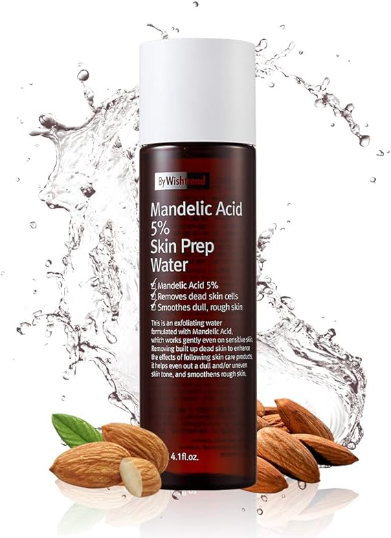 Mandelic acid 5 Skin prep water, facial exfoliate, aha toner, 120ml