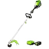 Greenworks Pro 80V 16-Inch Brushless (Attachment Capable) String Trimmer, 2.5Ah Battery and Rapid Charger Included