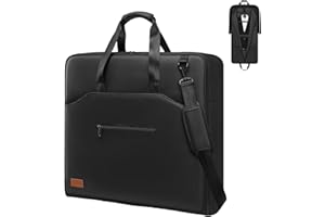 Garment Bags for Travel,Moulyan Carry on Garment Bags for Hanging Clothes Travel,Waterproof Suit Bag with Straps for Men Women Black