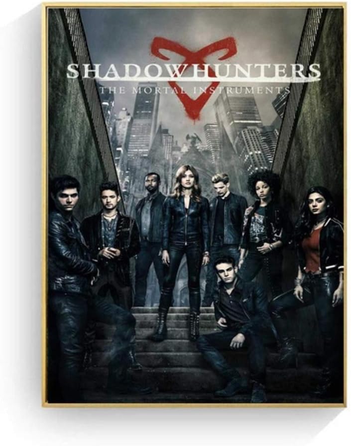 Gounqaf Movie Poster Shadow Hunter Mortal Musical Instrument Living Room Wall Art Posters Canvas Prints Home Decor -20X32 Inch No Frame 1 PCS