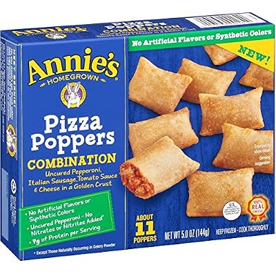 Annies Homegrown Combination Pizza Poppers, 5 Ounce -- 9 per case.