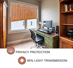 Bamboo Shades for Patio,Retro Bamboo Blinds,Outdoor