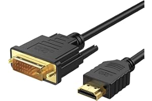 CableCreation 5ft HDMI Male to DVI-D Male Bi-Directional Adapter Cable, Supports 1080P HD for Raspberry Pi, Roku, Xbox One, P