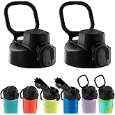 2PCS Replacement Auto Spout Lid for Bubba Trailblazer 24oz/32oz/40oz & Flo Kids 16oz Water Bottles, BPA-Free Leakproof Flip Lid with One, Wide Mouth Water Bottle