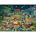 Bits and Pieces - 300 Large Piece Jigsaw Puzzle for Adults - Summertime Memories - 300 pc Sitting by The Campfire Jigsaw by Artist Christine Carey