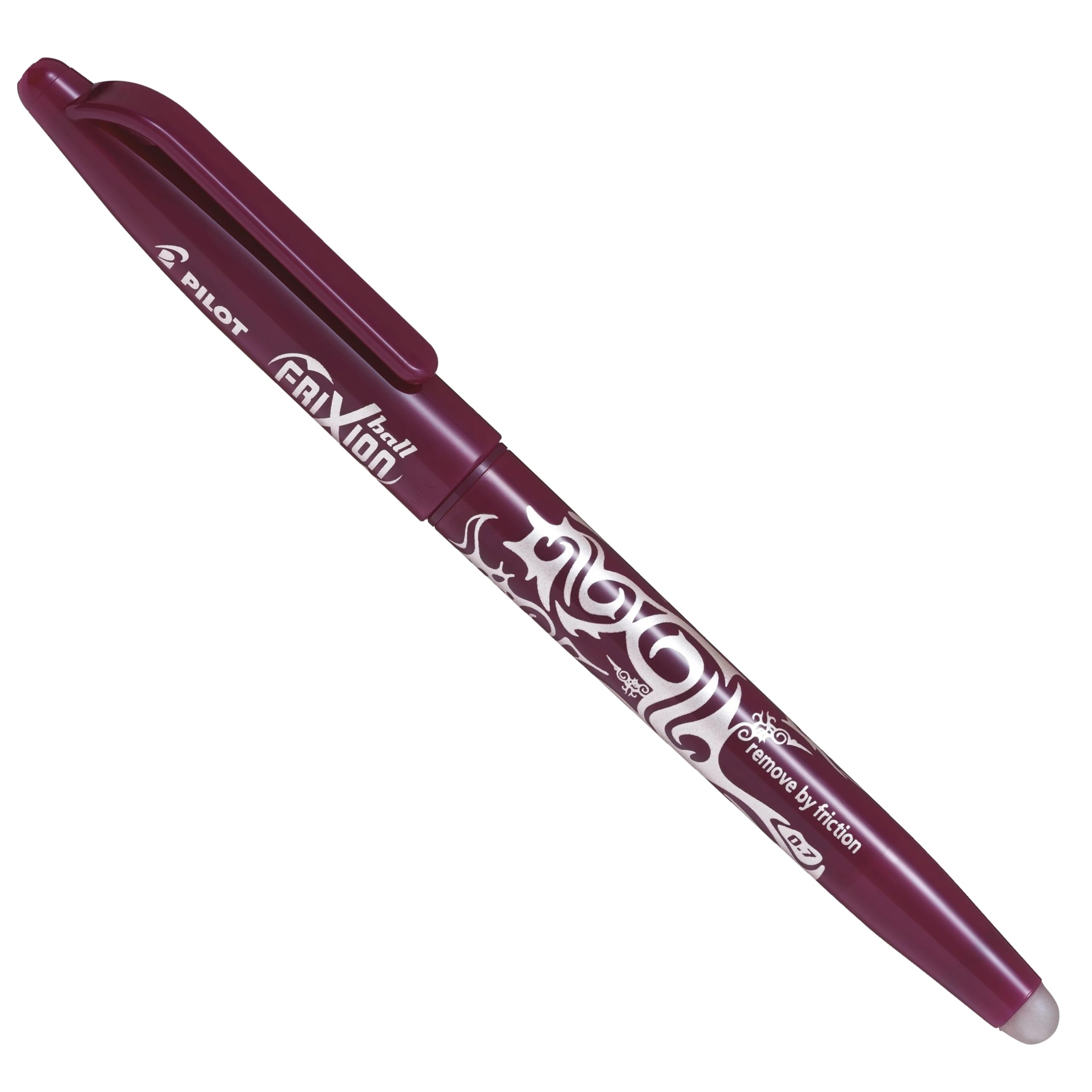 Pilot Heat of the Middle Line Frixion/Friction Erasable Pen 0.7 mm Tip – Red Wine