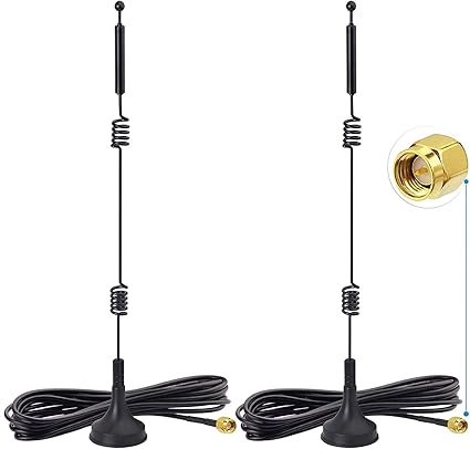 Amazon Bingfu Wifiアンテナ 無線lanアンテナ Smaコネクター 2 4ghz 5ghz 5 8ghz 9dbi ブースターアンテナ 磁気ベース 延長ケーブル 3m 無指向性 汎用 Wi Fiルーター ネットワーク機器用 Wifi Bluetooth Wimax対応 2本入 Bingfu 無線lan用アンテナ 通販