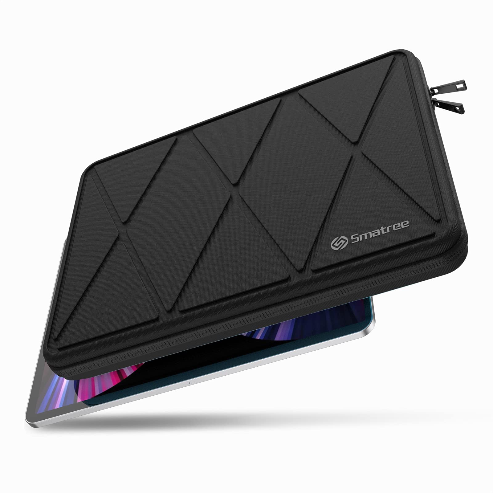 Smatree iPad Air 10.9 inch 2022 Hard Case with Carrying Bag Compatible with iPad Pro 11 inch 2021 / iPad Air 10.9 inch / 10.5 inch/iPad 10.2 inch / 11 inch Samsung Galaxy Tab S7 / Surface Go 3 -