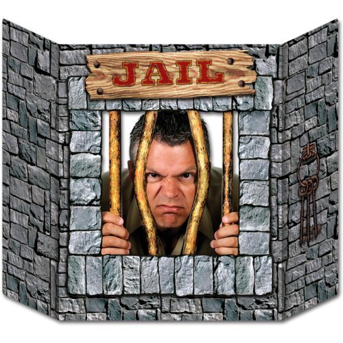 Jail Photo Prop Party Accessory (1 count) (1/Pkg)
