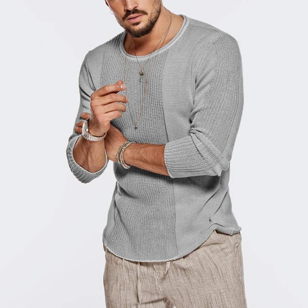 Amazon.com: AKQITHJK Men's Pullover Sweaters,Men Wool Gray Loose Long Sleeve Autumn Spring 