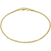 KISPER 18K Gold Plated 925 Sterling Silver Chain Bracelets for Women, Waterproof Tarnish Resistant, Curb/Rope/Figaro/Mariner Link Bracelet, 6.5, 7, 8, 9 Inch