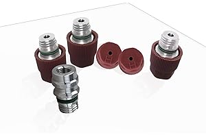 ANTDM 800-955 GM Air Conditioning Service Valve M12x1.5 Male High Side A/C Charge Port Valve Replacement For 5116,59946, MT0105,52458184,357820795J,800-955,Delco15-5438，Includes Caps(Pack of 5)