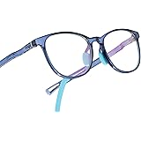 Leaead Kids Glasses Blue Light Blocking Glasses BluErase Lens TR90 Adjustable Frame Anti Eyestrain Anti-UV