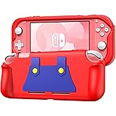 KENOBEE Silicone Case for Nintendo Switch Lite 2019 - Soft Lightweight Ergonomic Grip, Shock-Absorption, Anti-Scratch Design, Red