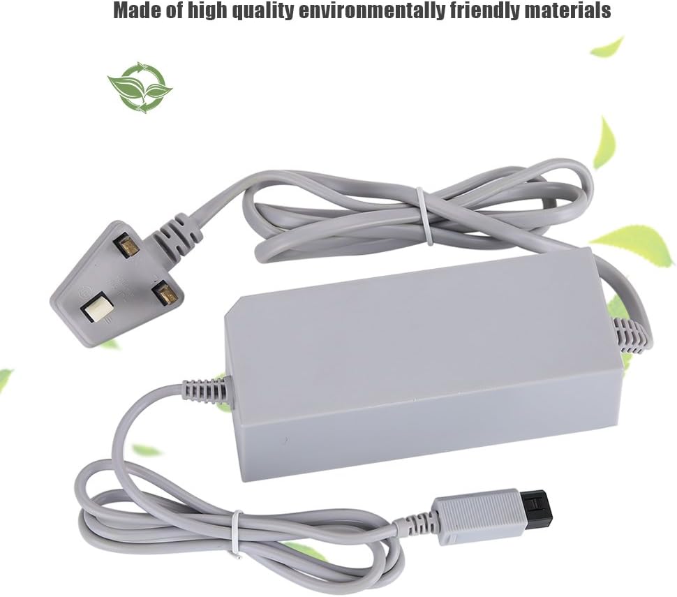 VBESTLIFE, Power Adapter, New AC Power Supply Adapter Cable Cord for Nintendo Wii Game / 110-240V / Small Size/Light/Gray (gray) - Image 4
