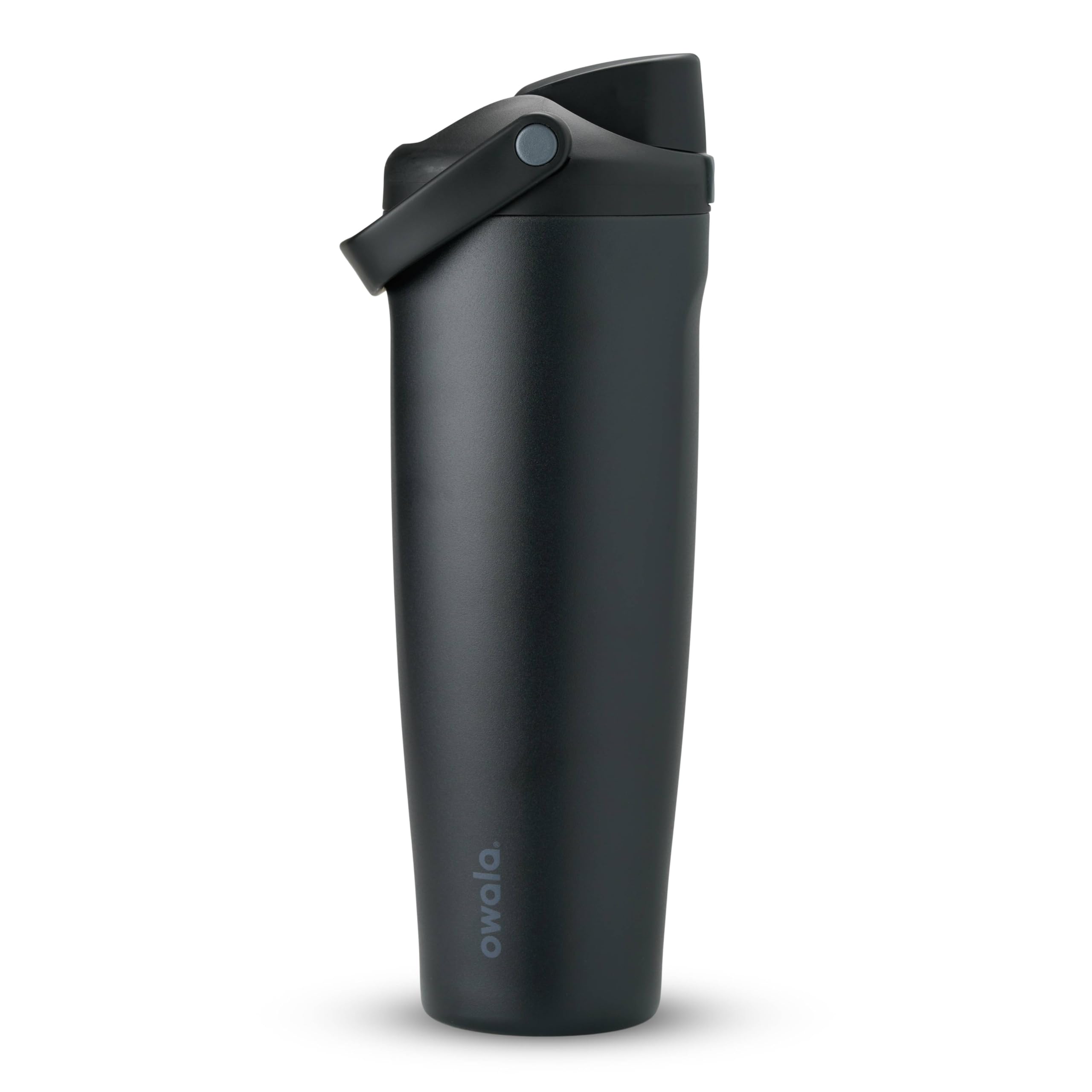 Photo 1 of Owala FreeSip Sway Insulated Stainless Steel Water Bottle with Two-Way Spout, Built-In Straw and Bucket Handle, Made for Travel, School, and Sports, 40oz, BPA Free, Leak Proof, Very, Very Dark