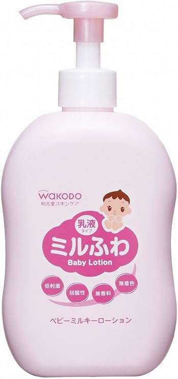 Amazon ミルふわ ベビーミルキーローション ポンプタイプ 300ml 和光堂 ベビーローション